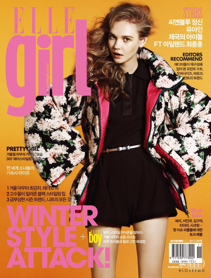  featured on the Elle Girl Korea cover from November 2012