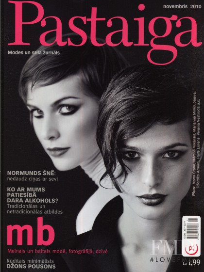 Mara Kampernova featured on the Pastaiga Latvia cover from November 2010