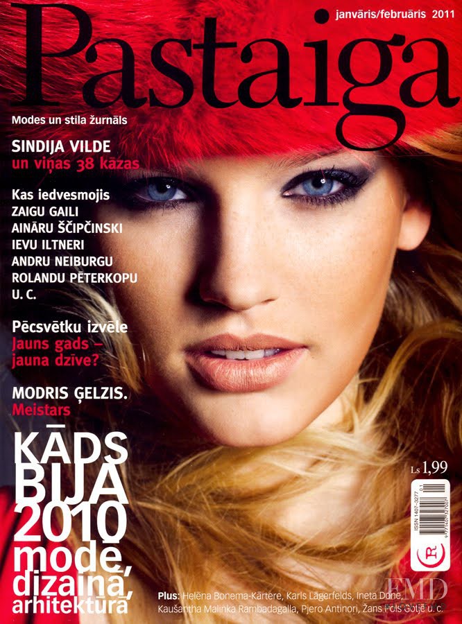 Madara Malmane featured on the Pastaiga Latvia cover from January 2011
