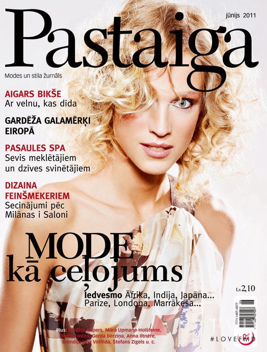 Zane Zabere featured on the Pastaiga Latvia cover from June 2011