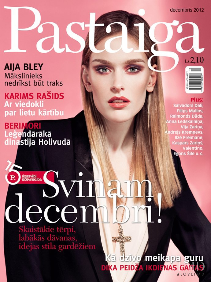 Zane Shalme featured on the Pastaiga Latvia cover from December 2012