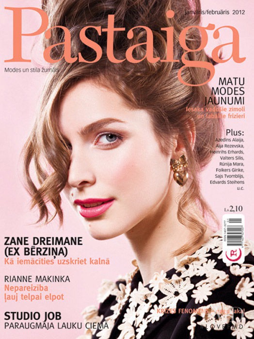 Mara Kampernova featured on the Pastaiga Latvia cover from January 2012