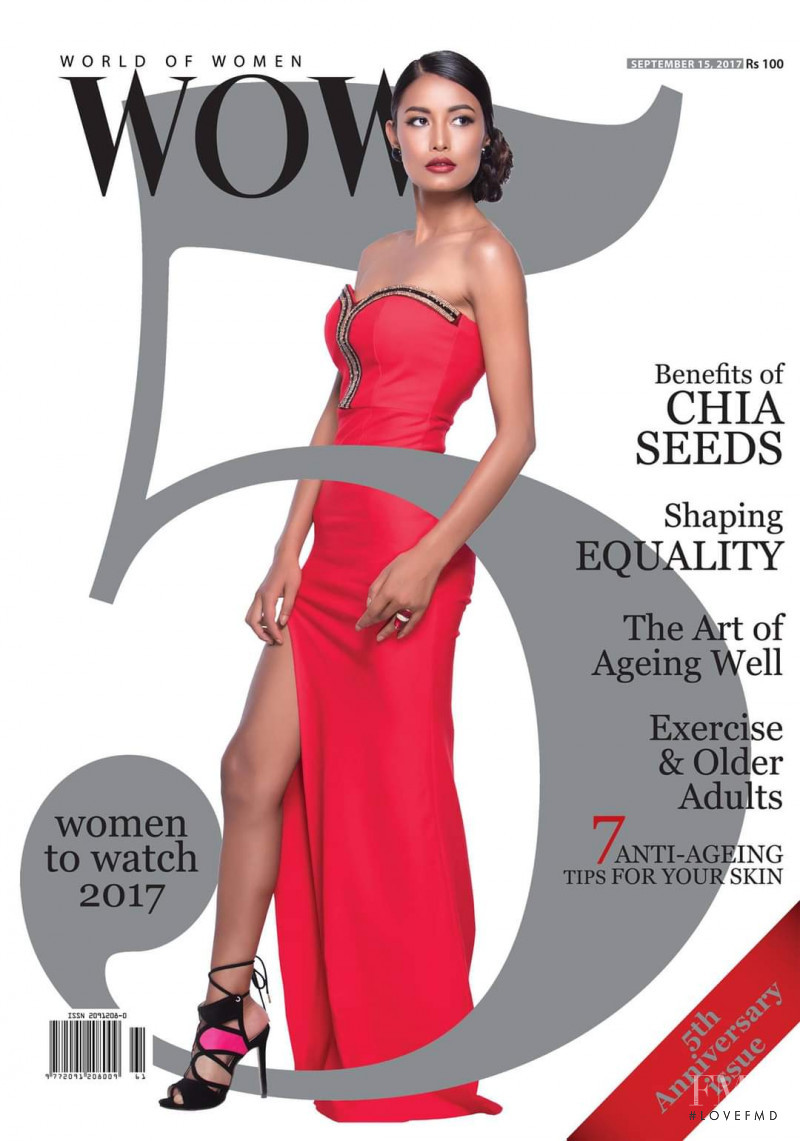 Soni Shrestha featured on the Wow cover from September 2017