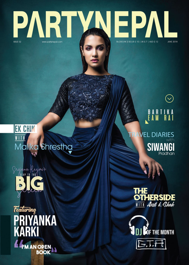 Priyanka Karki featured on the Party Nepal cover from June 2018