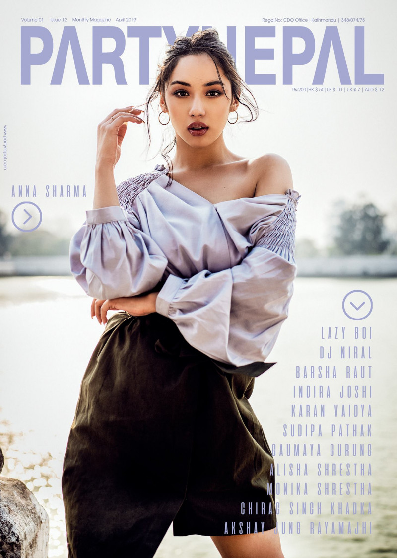 Anna Sharma featured on the Party Nepal cover from April 2019