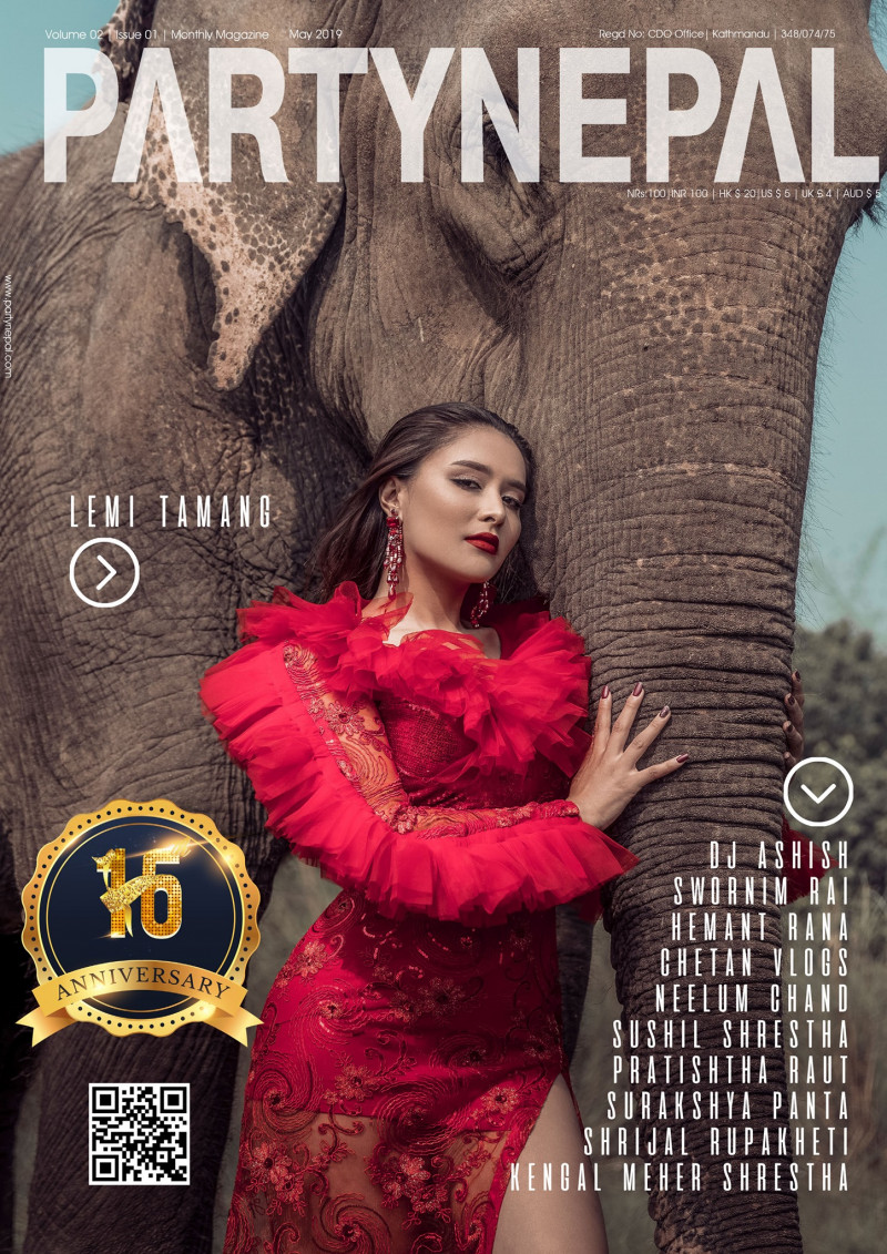 Lemi Tamang featured on the Party Nepal cover from May 2019