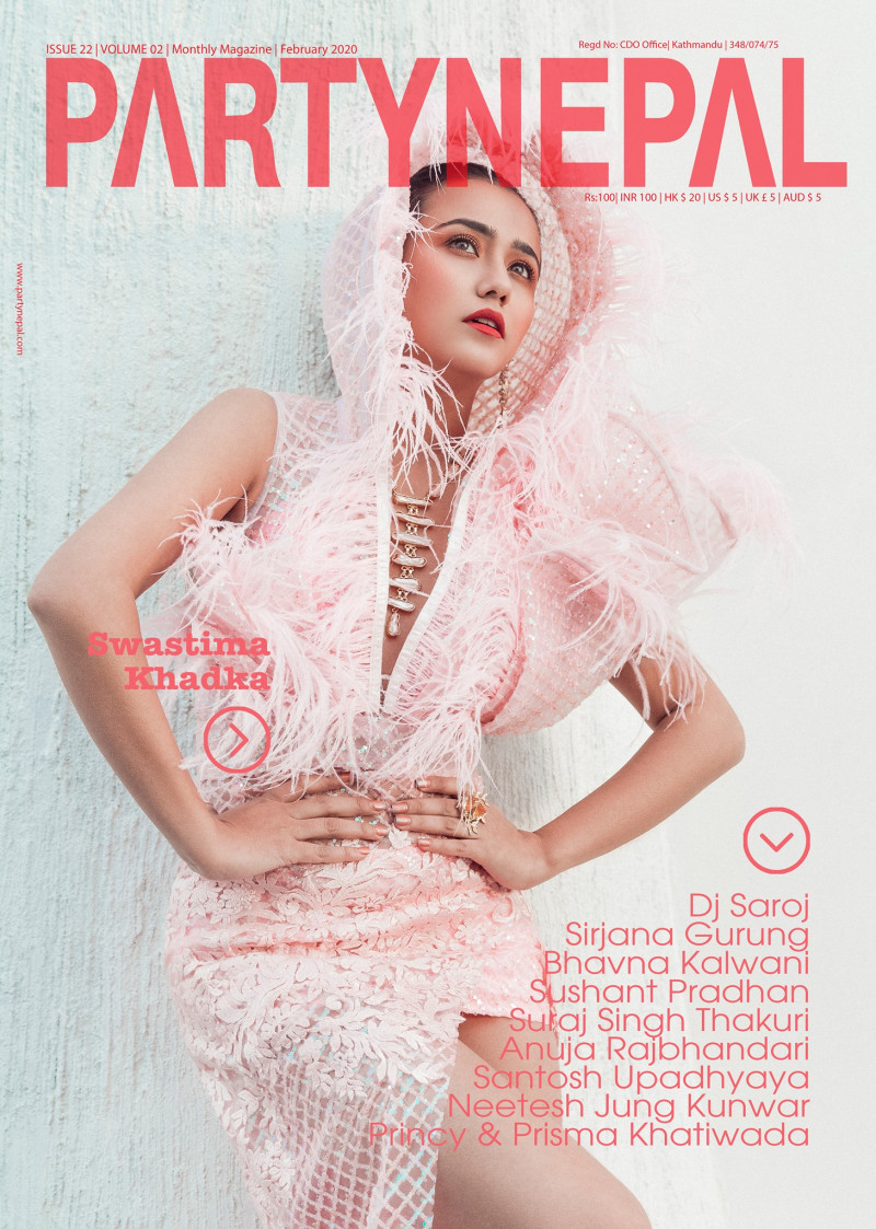 Swastima Khadka featured on the Party Nepal cover from February 2020