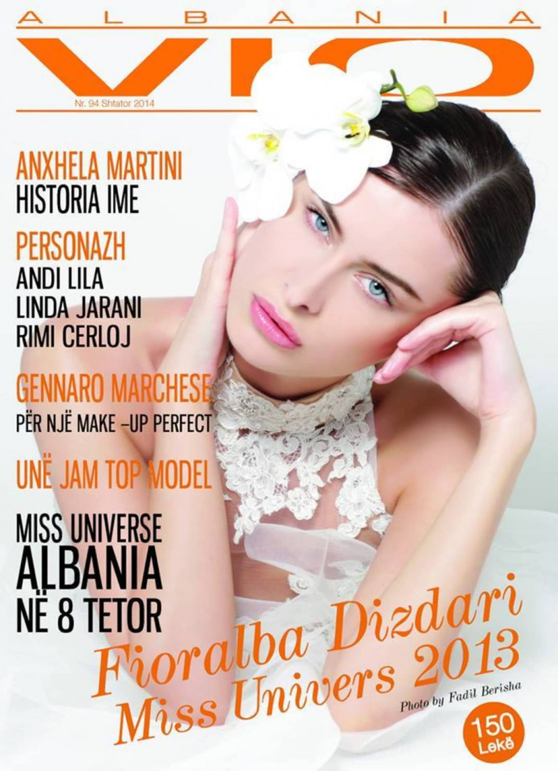 Fioralba Dizdari featured on the Vip Albania cover from September 2014