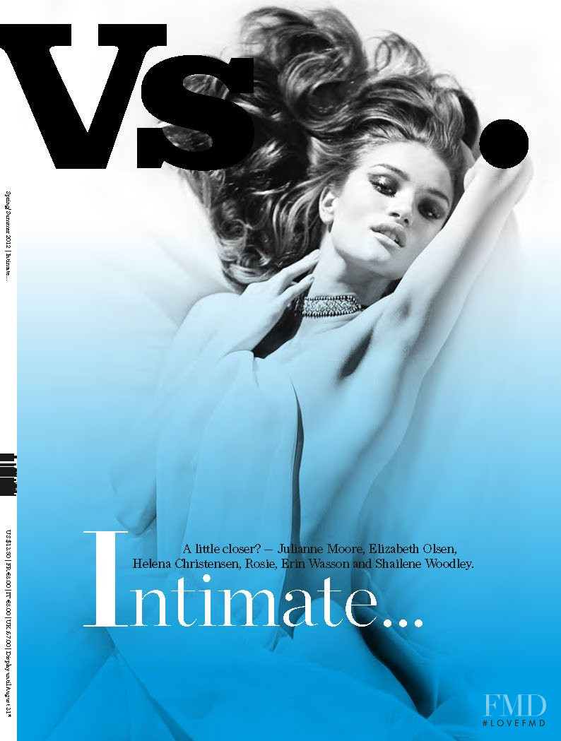 Rosie Huntington-Whiteley featured on the VS. English cover from February 2012