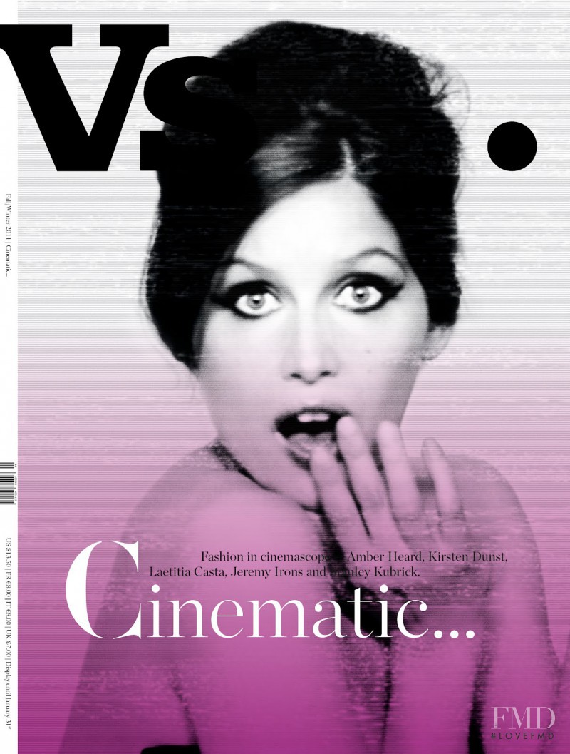Laetitia Casta featured on the VS. English cover from December 2011