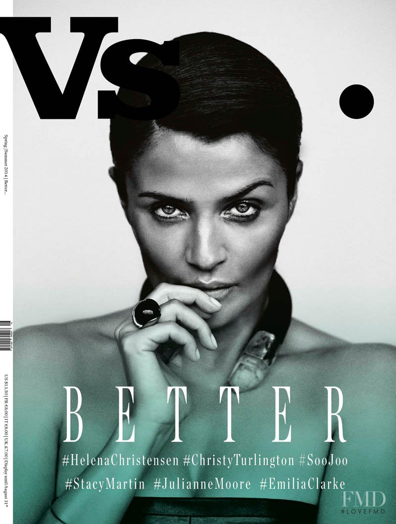 Helena Christensen featured on the VS. English cover from February 2014