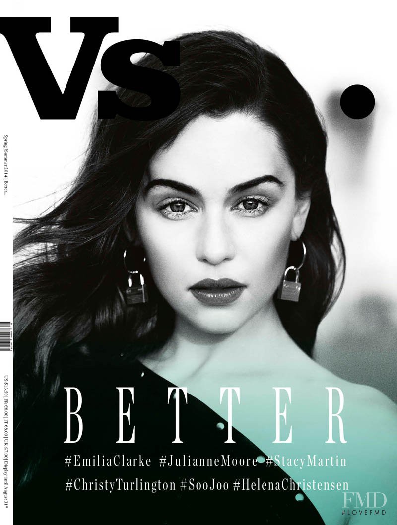 Emilia Clarke featured on the VS. English cover from February 2014