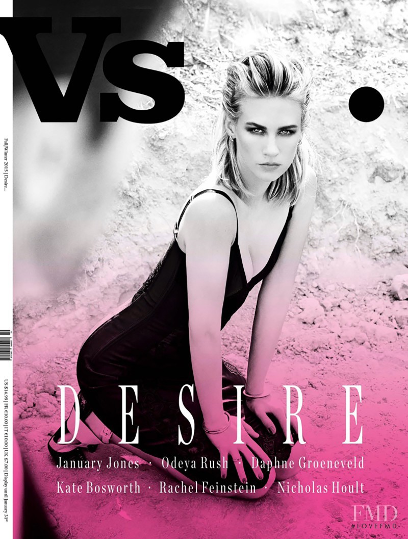 January Jones featured on the VS. English cover from September 2015