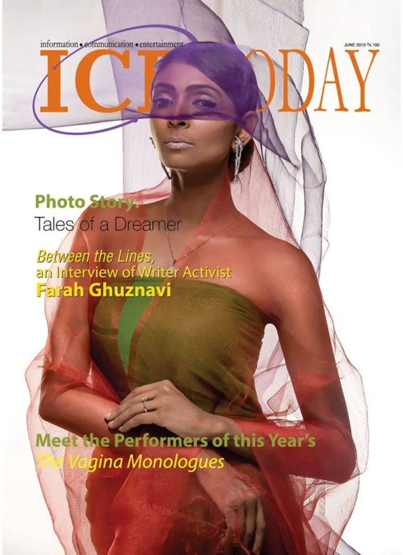 Noushin Laila featured on the Ice Today cover from June 2013