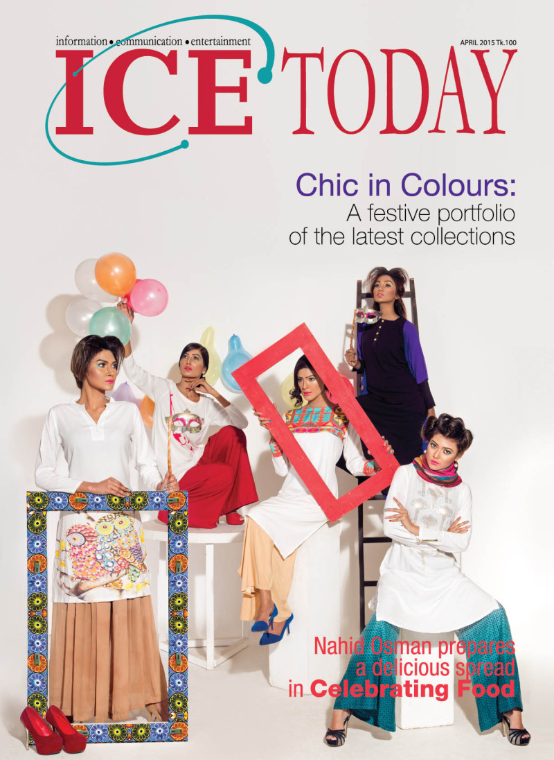 Maria, Spriha, Riba, Sunehrah, Mitthila featured on the Ice Today cover from April 2015