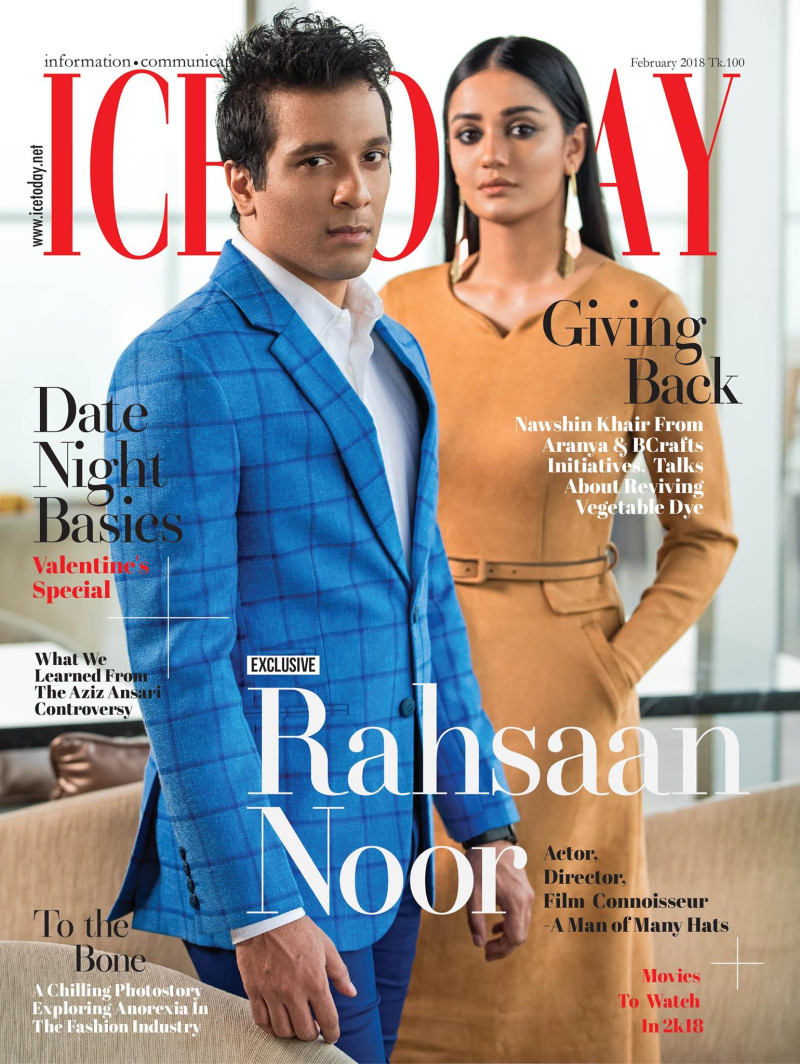 Rahsan Noor, Faria Khan featured on the Ice Today cover from February 2018