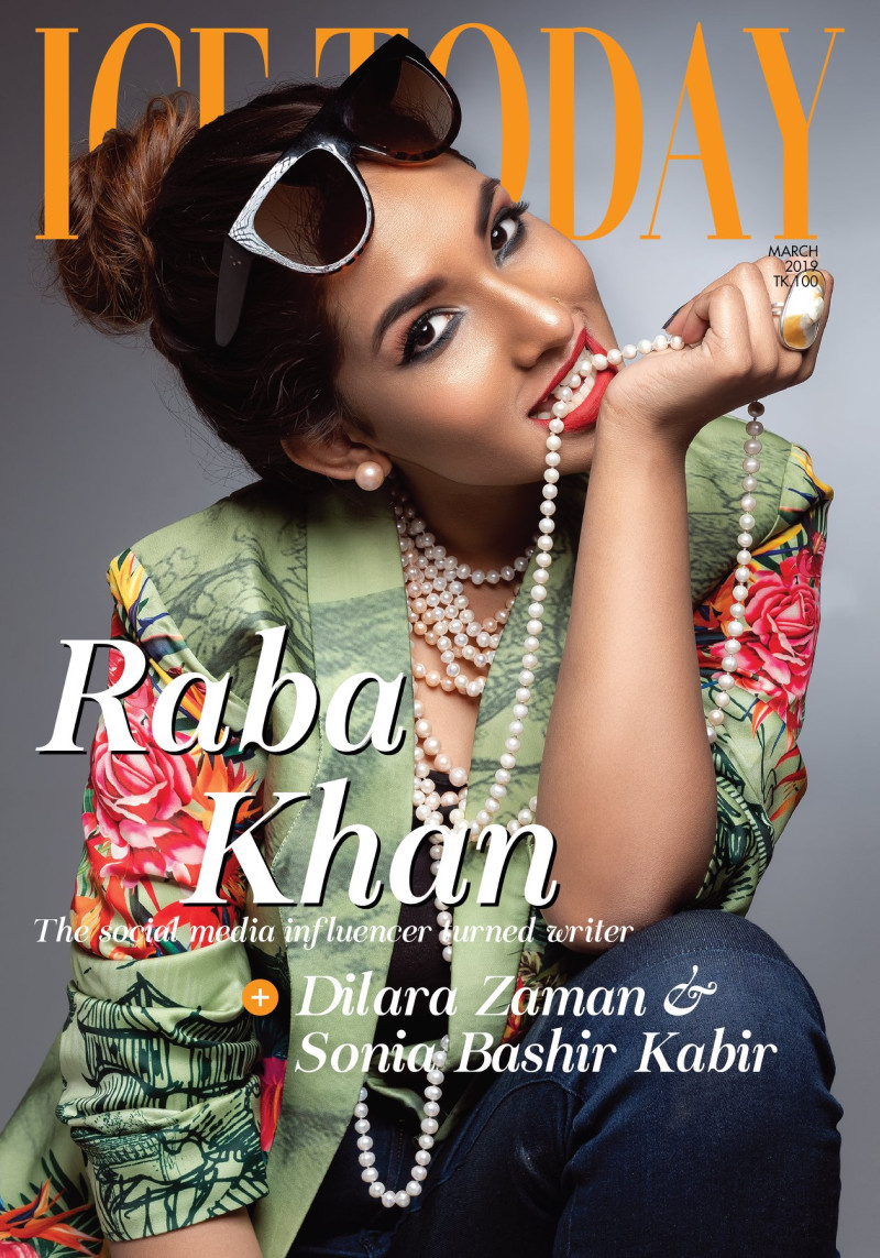 Raba Khan featured on the Ice Today cover from March 2019