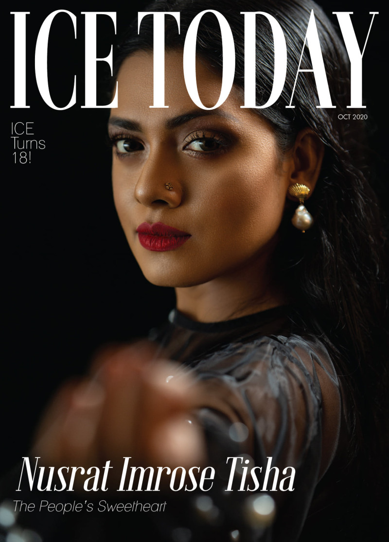 Nusrat Imrose Tisha featured on the Ice Today cover from October 2020