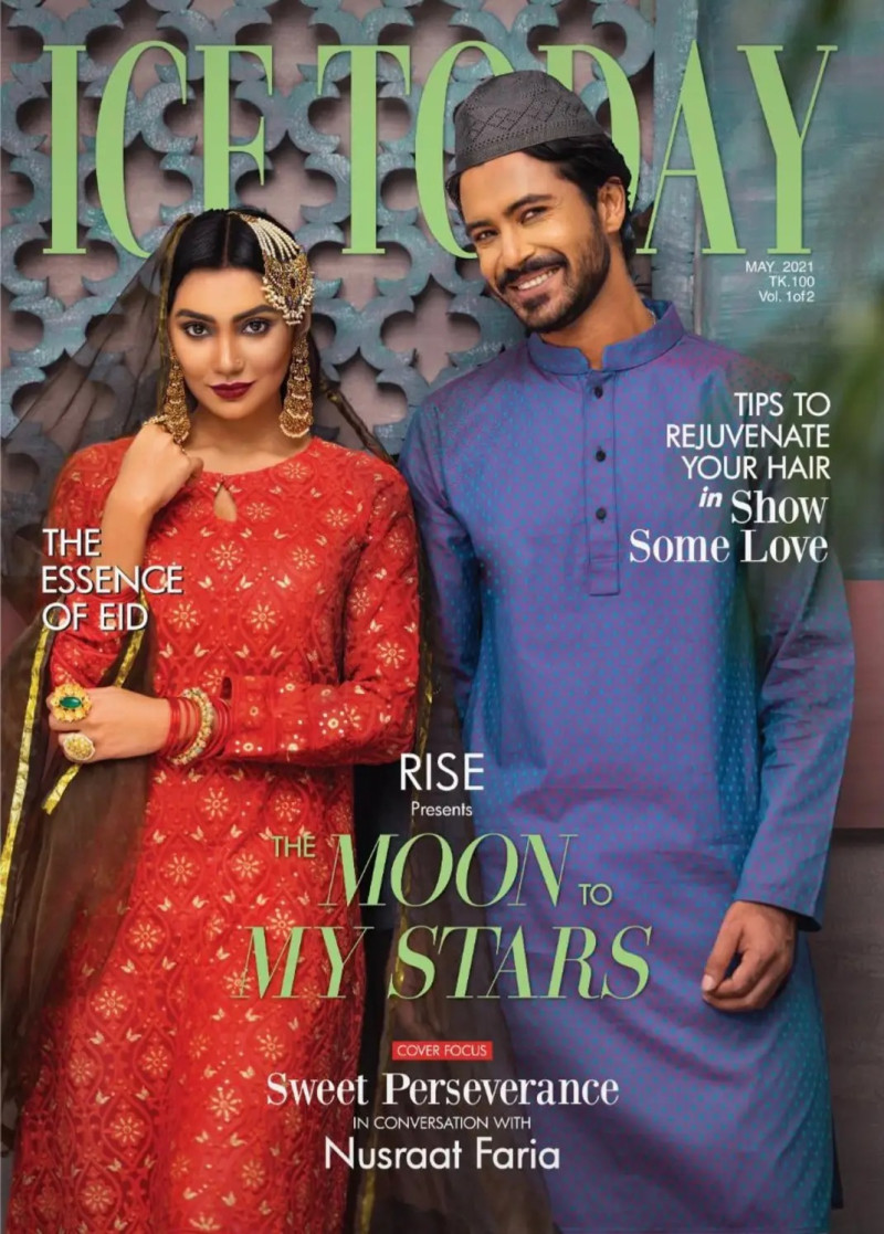 Sunerah Binte Kamal, Sariful Islam Razz featured on the Ice Today cover from May 2021