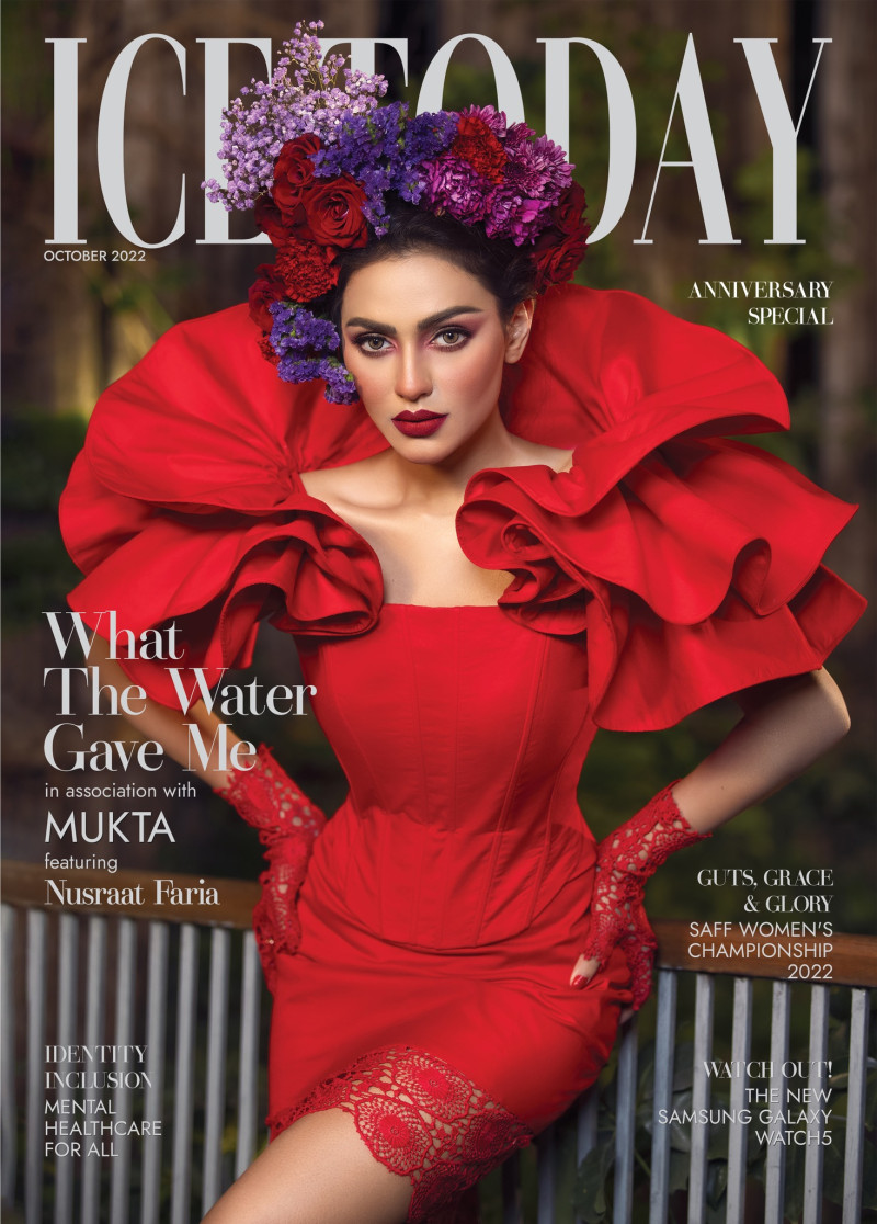 Nusraat Faria featured on the Ice Today cover from October 2022