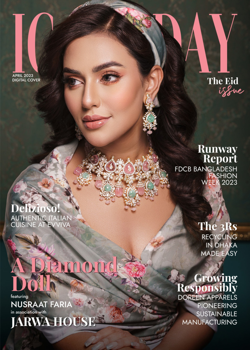 Nusraat Faria featured on the Ice Today cover from April 2023
