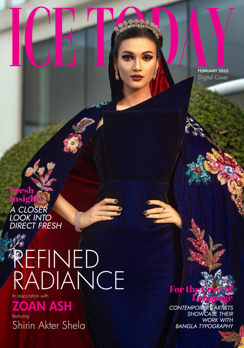 Shirin Akter Shela featured on the Ice Today cover from February 2023