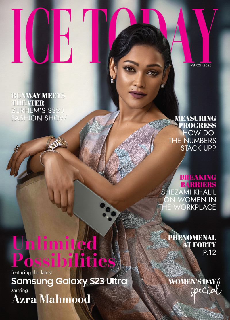 Azra Mahmood featured on the Ice Today cover from March 2023