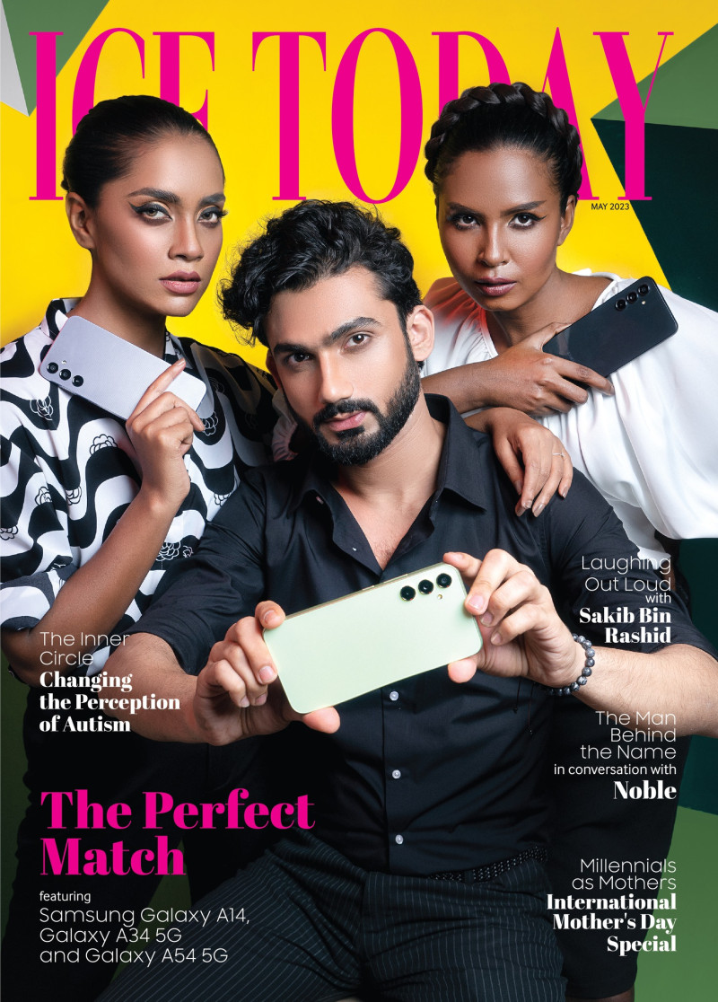 Baizid, Bristy, Mysha featured on the Ice Today cover from May 2023