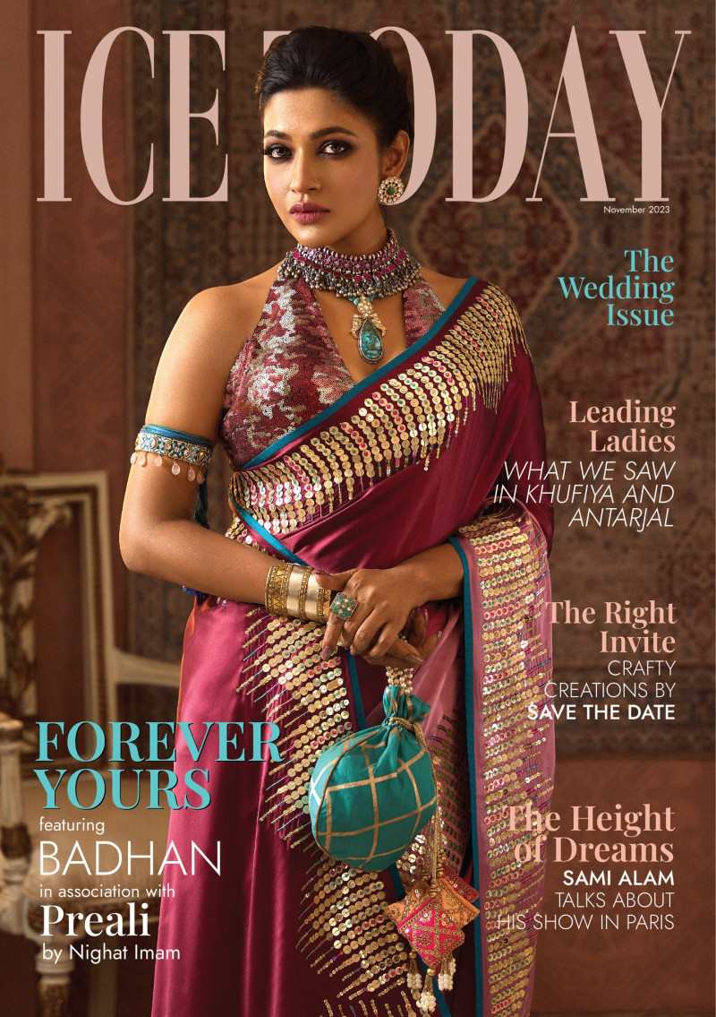 Azmeri Haque featured on the Ice Today cover from November 2023
