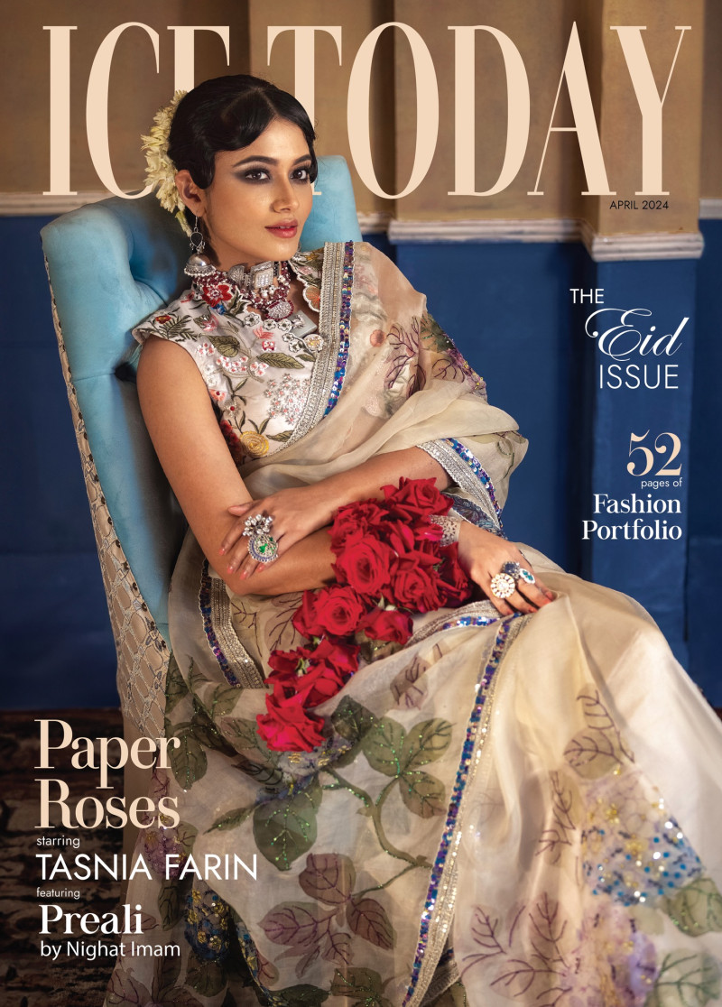 Tasnia Farin featured on the Ice Today cover from April 2024