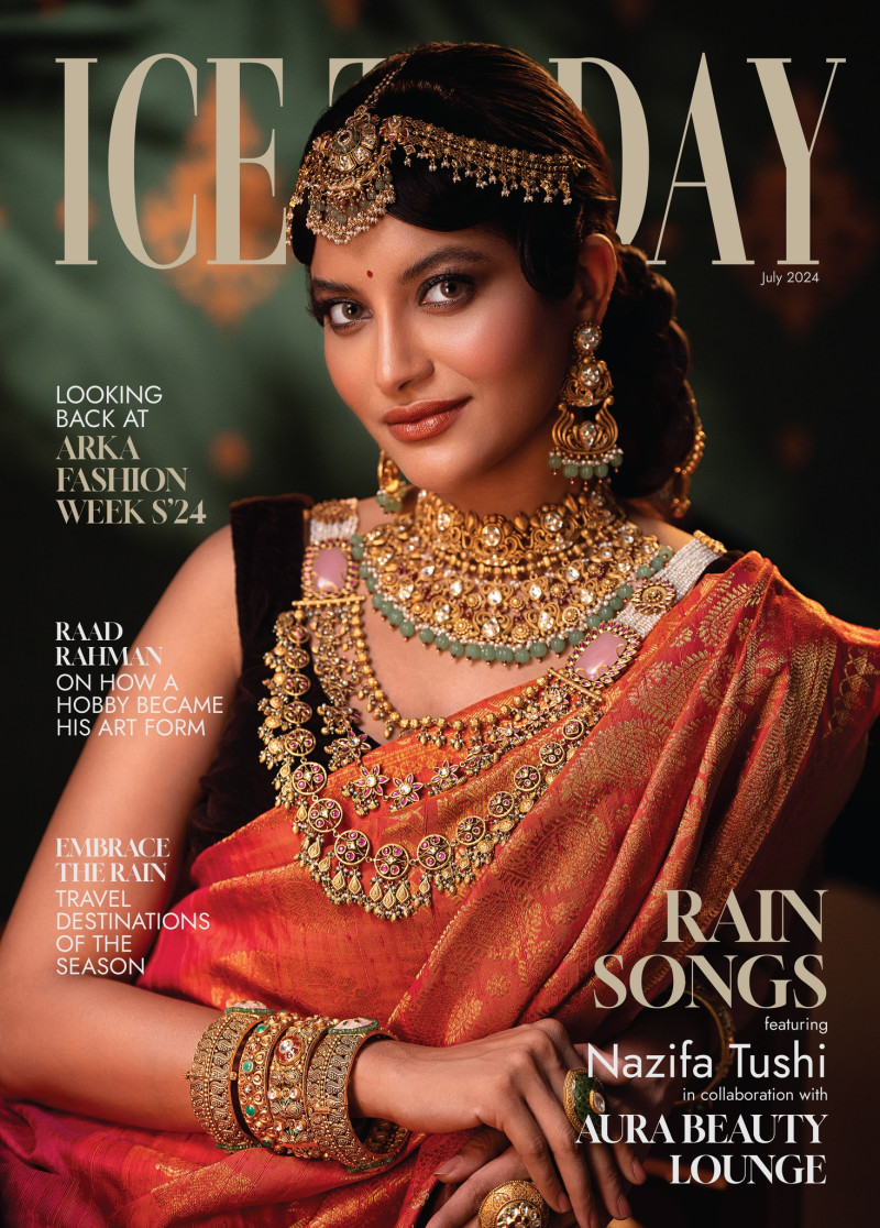Nazifa Tushi featured on the Ice Today cover from July 2024