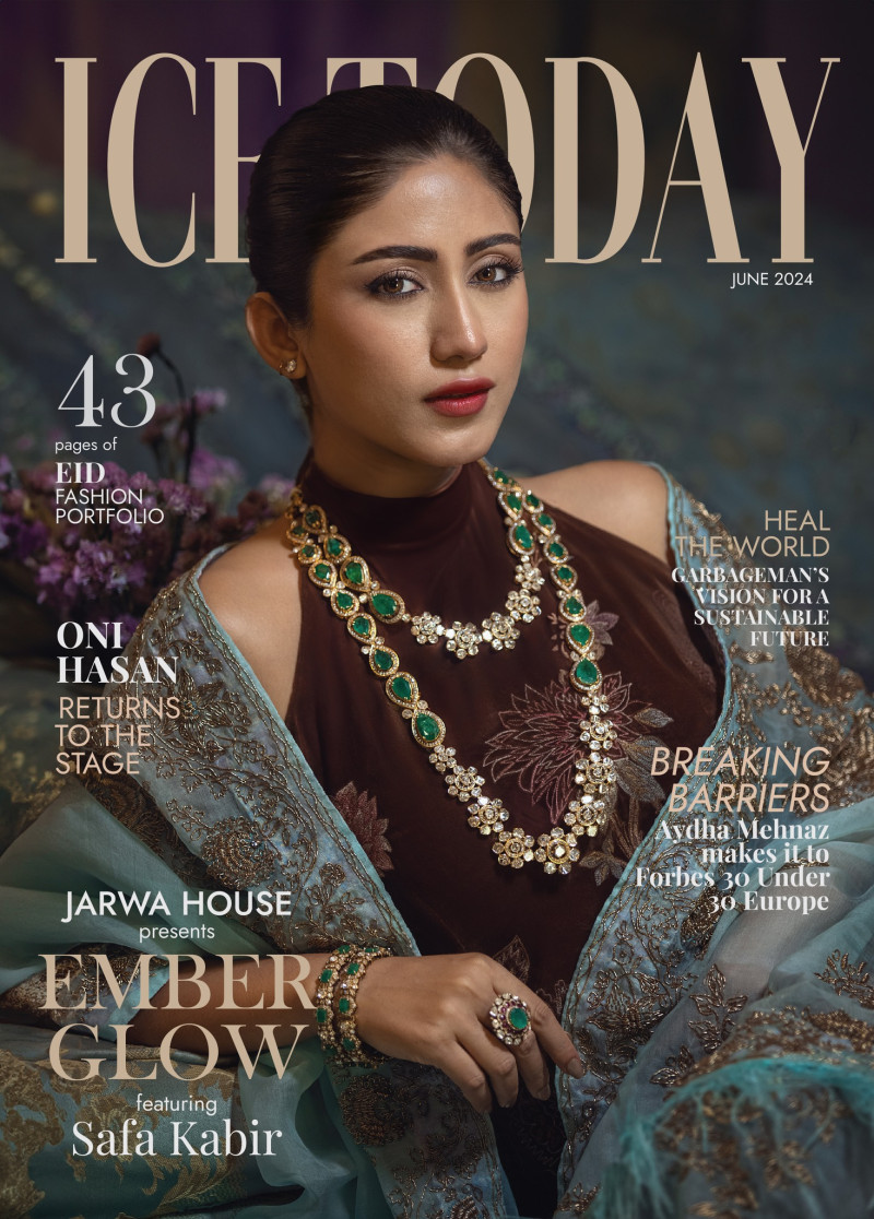 Safa Kabir featured on the Ice Today cover from June 2024