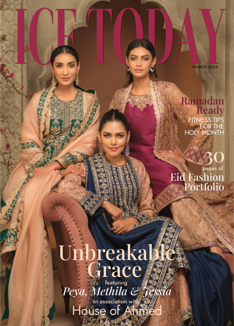 Tangia Zaman Methila, Peya Jannatul, Jessia Islam featured on the Ice Today cover from March 2024