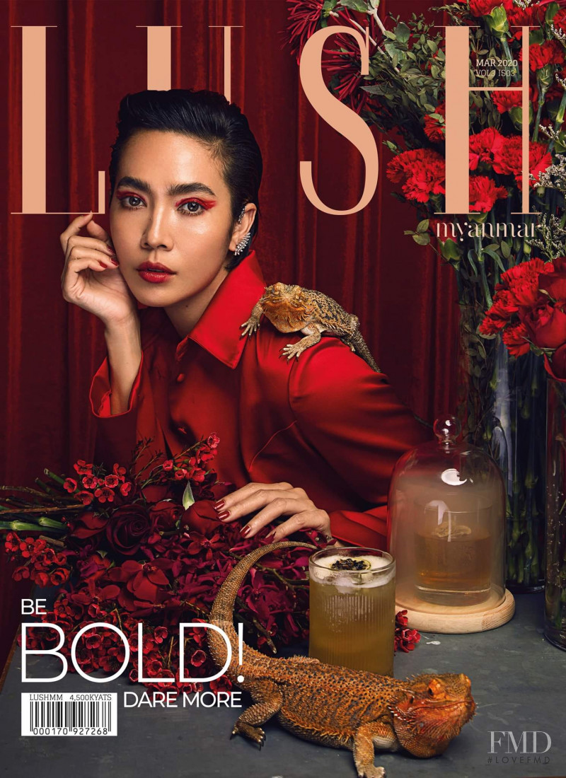 Moe Hay Ko featured on the Lush Myanmar cover from March 2020