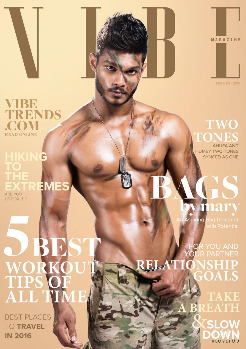 Falih featured on the Vibe Maldives cover from March 2016