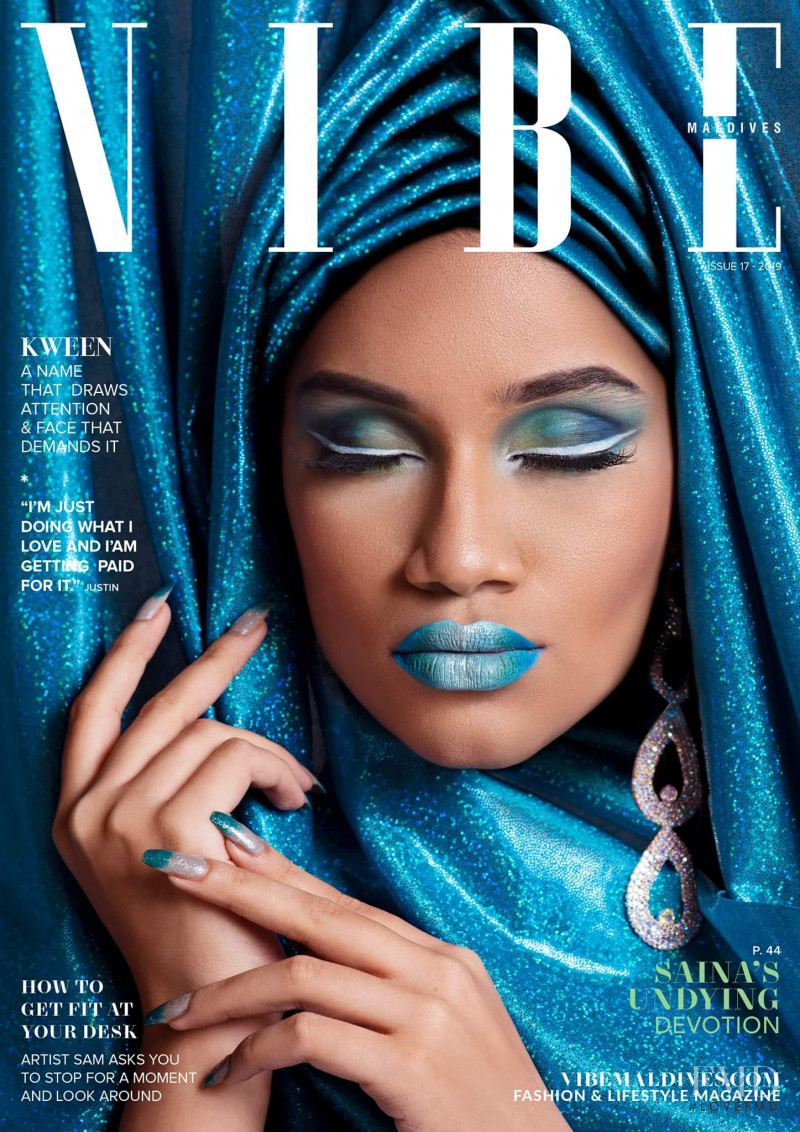 Hawwa Inasha Gayyoom featured on the Vibe Maldives cover from July 2019