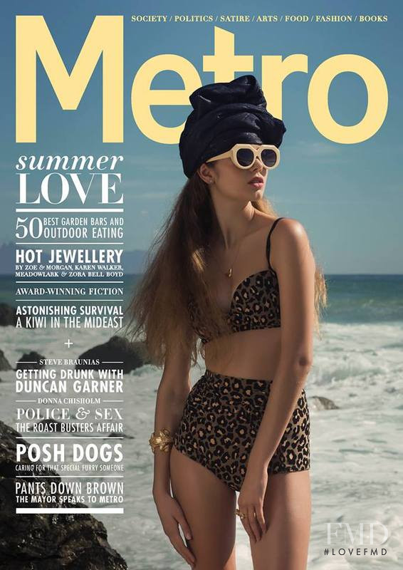 Emma Boyd featured on the Metro New Zealand cover from December 2013