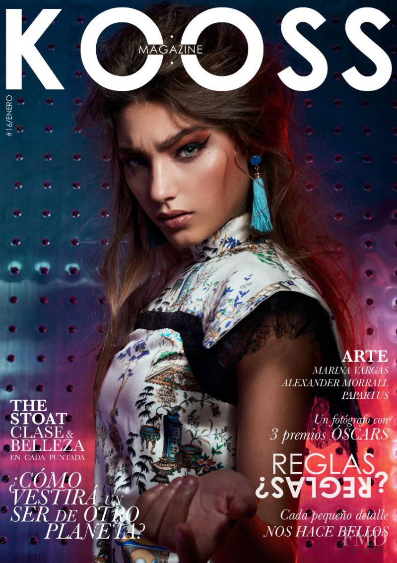 Esther Rodríguez featured on the Koos Magazine screen from January 2018