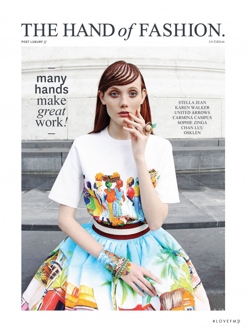 Anastasia Fedorova featured on the The Hand of Fashion cover from December 2014