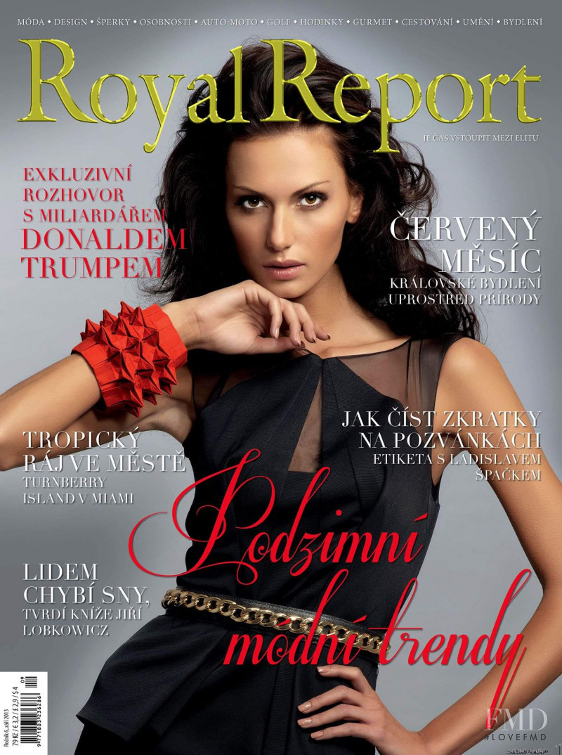 Eliska Buckova featured on the Royal Report cover from September 2013
