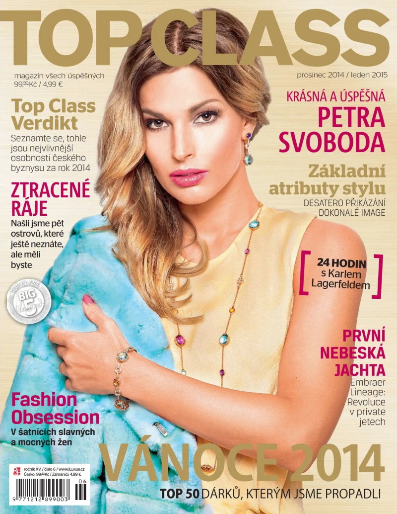 Petra Svodoba featured on the Top Class cover from December 2014