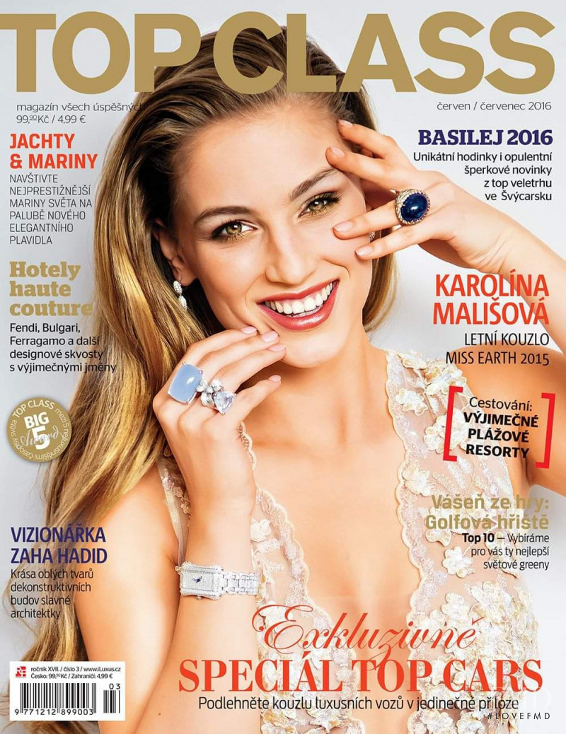 Karolina Malisova featured on the Top Class cover from June 2016