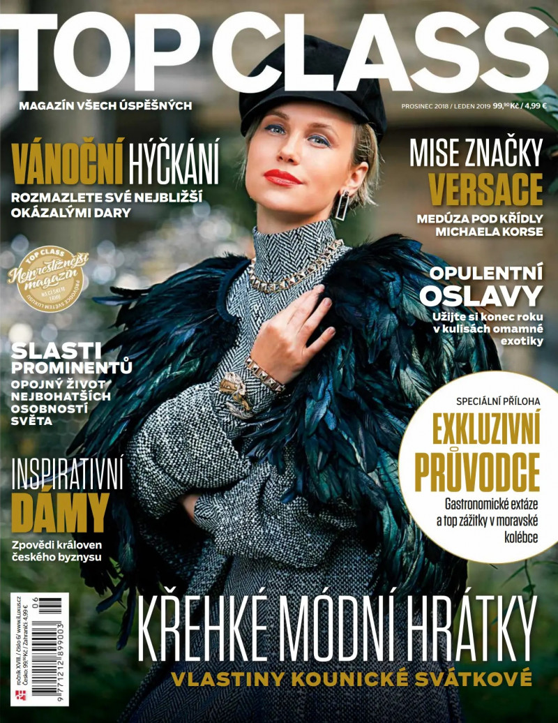 Vlastiny Kounicke featured on the Top Class cover from December 2018