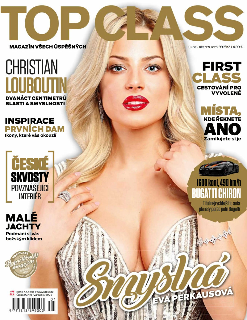 Eva Perkausova featured on the Top Class cover from February 2020