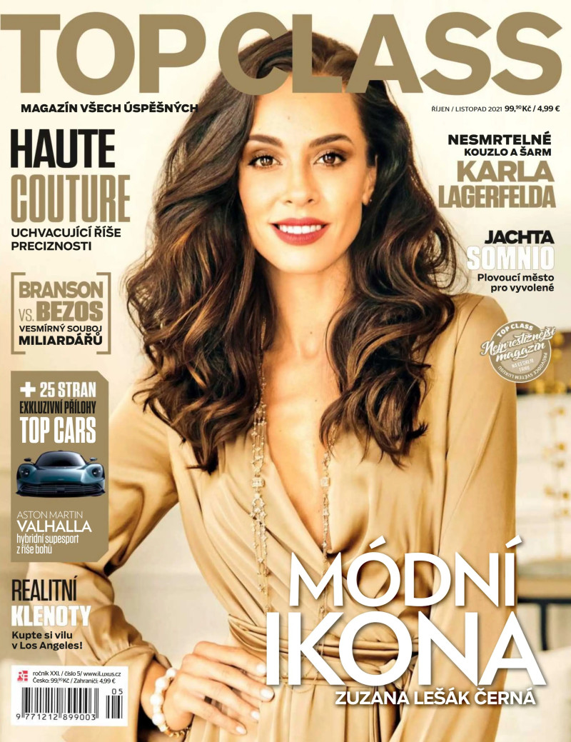 Zuzana Lesak Cerna featured on the Top Class cover from October 2021