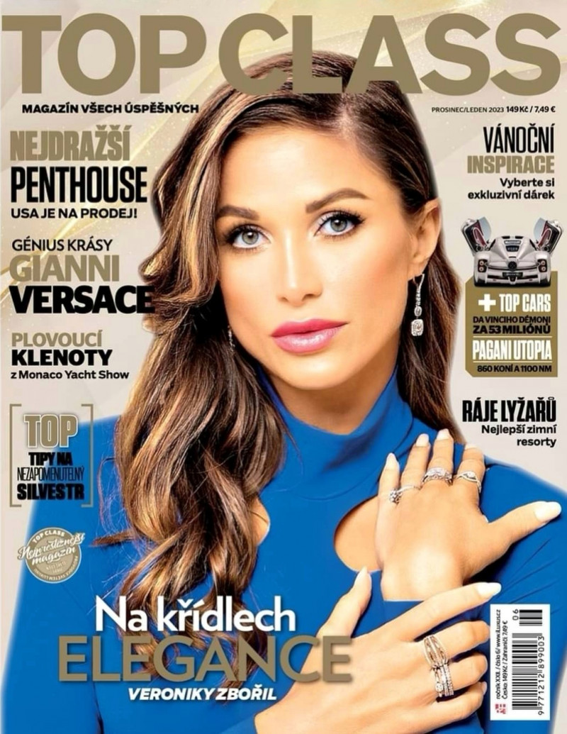 Veronika Zboril featured on the Top Class cover from December 2022