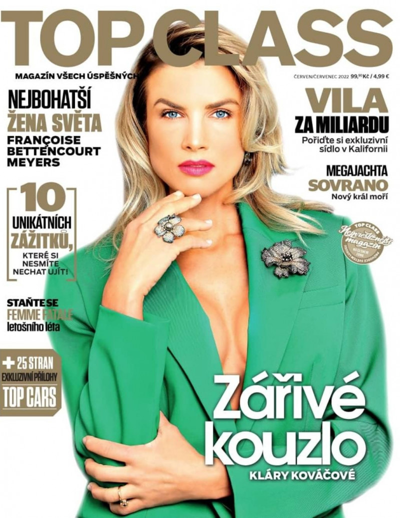 Klara Kovacova featured on the Top Class cover from June 2022