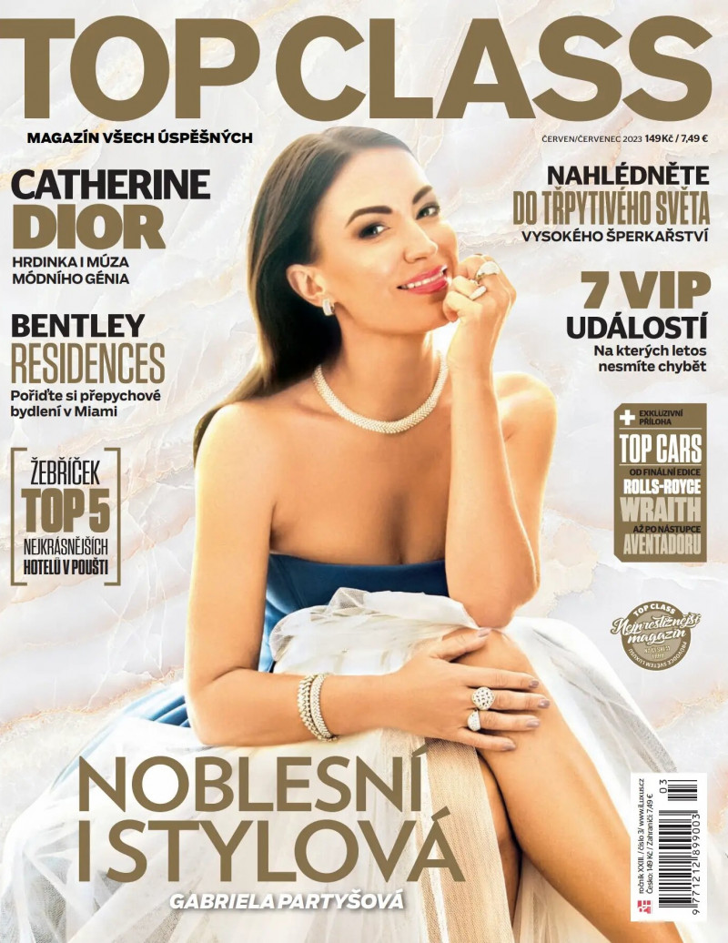 Gabriela Partysova featured on the Top Class cover from June 2023