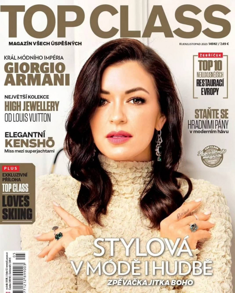 Jitka Valkova featured on the Top Class cover from October 2023