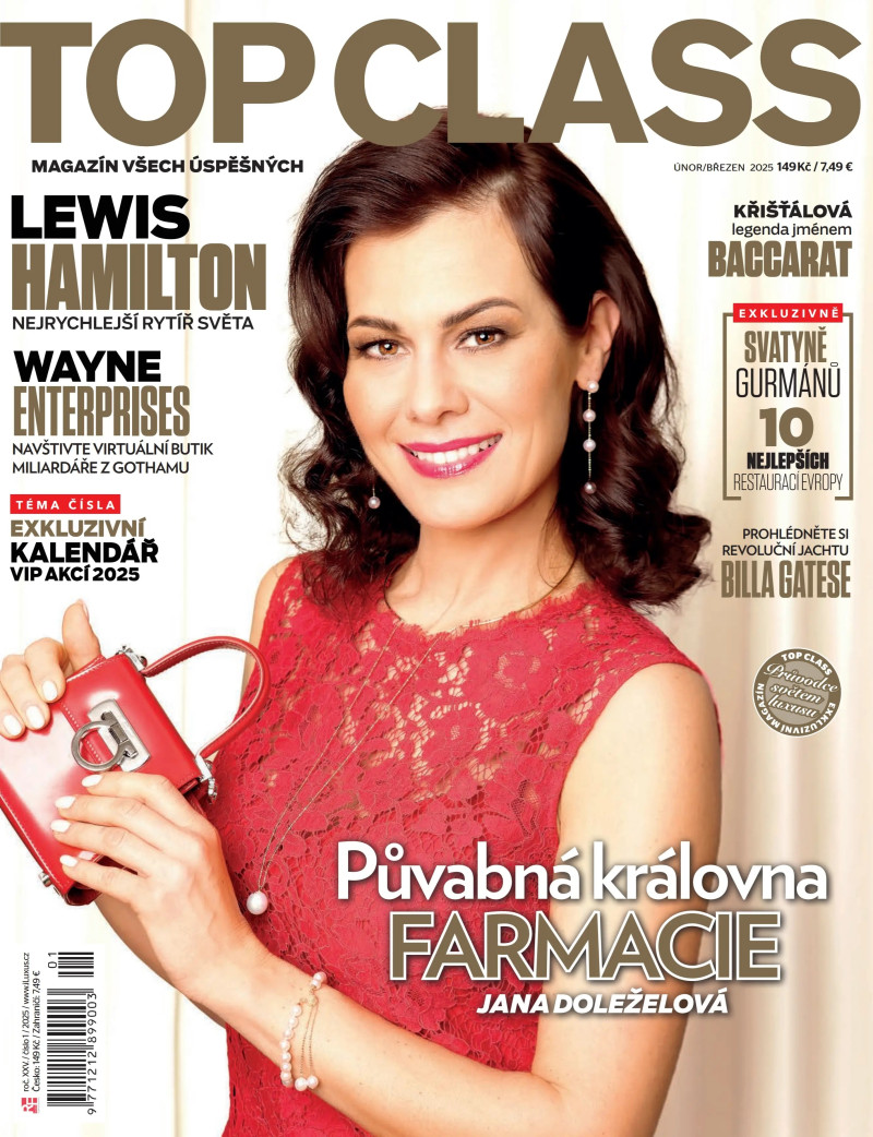 Jana Dolezelova featured on the Top Class cover from February 2025